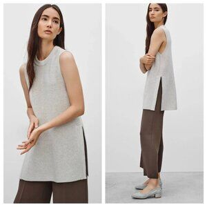 Wilfred Grey Sleeveless Knit Tunic Top, XS